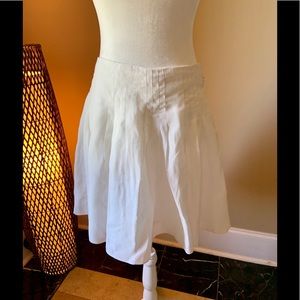A Line white linen skirt from Loft